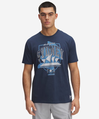 Sydney FC 25/26 UA Youths SOH Graphic Tee Navy