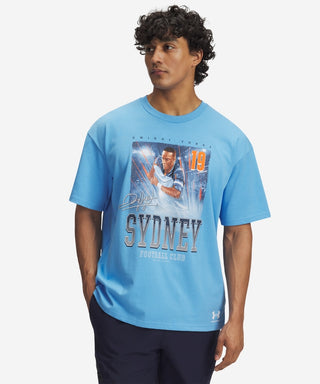 Sydney FC 25/26 UA Mens Dwight Yorke Tee Sky Blue