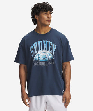 Sydney FC 25/26 UA Mens Graphic Tee Navy
