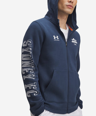Sydney FC 25/26 UA Youths Rival Zip Hoody Navy