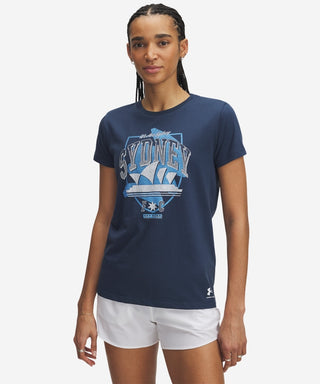 Sydney FC 25/26 UA Womens SOH Graphic Tee Navy