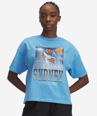 Sydney FC 25/26 UA Womens Dwight Yorke Tee Sky Blue