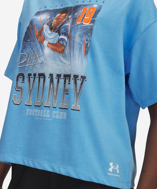 Sydney FC 25/26 UA Womens Dwight Yorke Tee Sky Blue