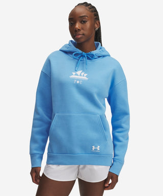 Sydney FC 25/26 UA Womens Fanwear Hoody Sky Blue