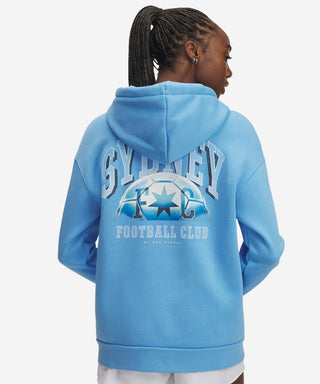 Sydney FC 25/26 UA Womens Fanwear Hoody Sky Blue