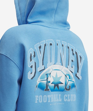 Sydney FC 25/26 UA Womens Fanwear Hoody Sky Blue