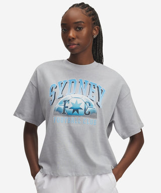 Sydney FC 25/26 UA Womens Graphic Tee Grey