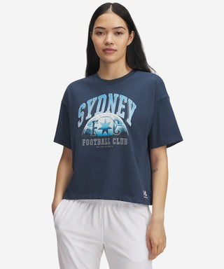 Sydney FC 25/26 UA Womens Graphic Tee Navy