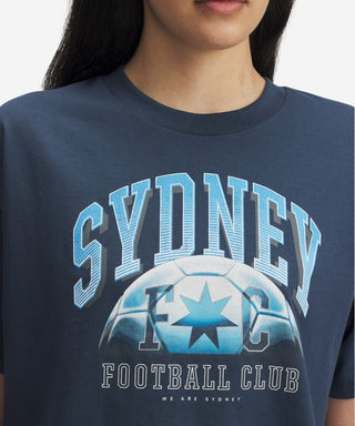 Sydney FC 25/26 UA Womens Graphic Tee Navy