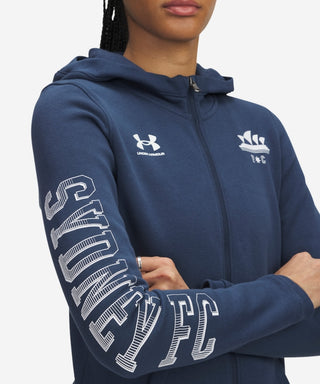 Sydney FC 25/26 UA Womens Rival Zip Hoody Navy