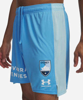 Sydney FC 25/26 UA Adults Challenger Training Shorts Sky Blue
